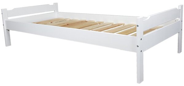 NovýNábytok.sk Jednolôžková posteľ 90 cm Lipo (biela). Vlastná spoľahlivá doprava až k Vám domov. 1015981