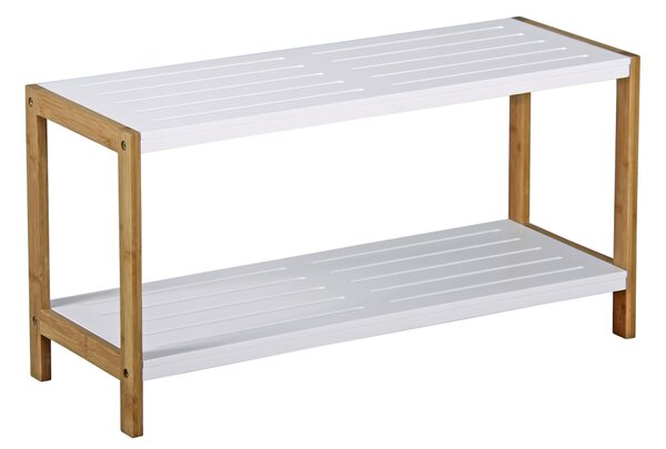 REGÁL NA TOPÁNKY, hnedá, biela, bambus, 70/36/26 cm Xora - Skrine, regály & police na topánky