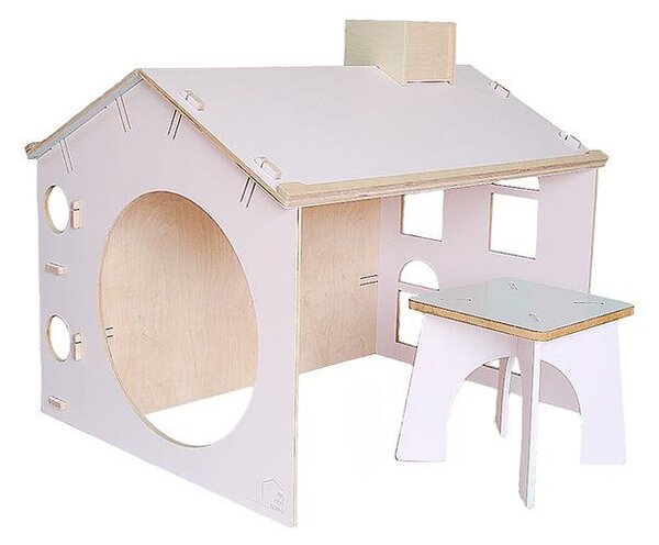 MY MINI HOME Montessori písací stolík domček, ružová