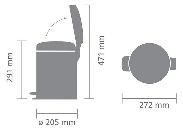 ODPADKOVÝ KÔŠ 5 l Brabantia - Upratovanie