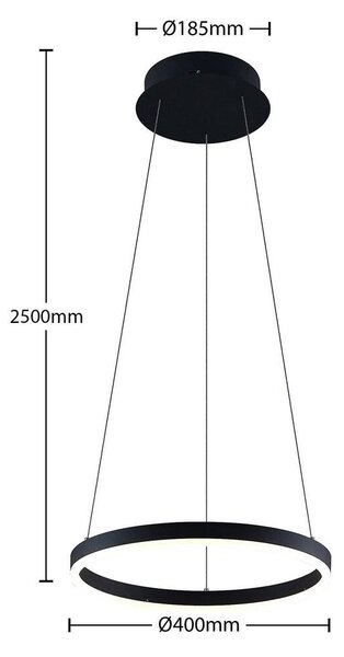 Arcchio - Albiona LED Závěsná Lampa Ø40 Black
