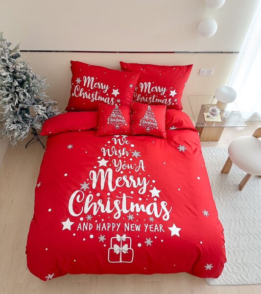 Sendia Textil MERRY CHRISTMAS TREE foto obliečky Rozmer obliečok: 140x200 cm, Obsah balenia: 3 Set Balenie