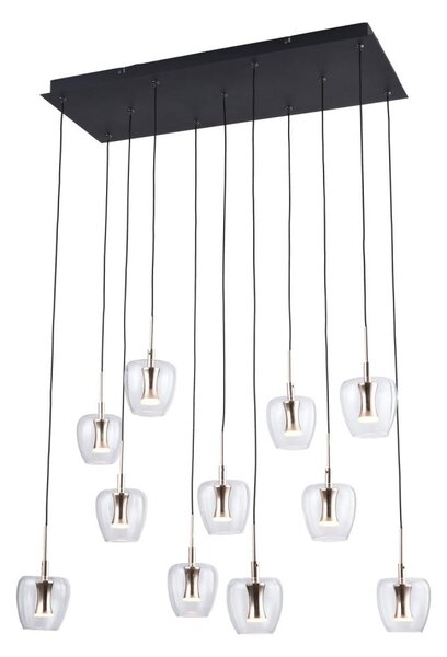 Zuma Line MD2291-11B-3BGT - LED závesný luster na lanku NELSON 11xLED/3W/230V čierna