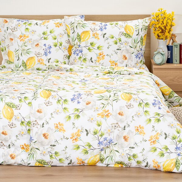 4Home Bavlnené obliečky Lemon Delight, 135 x 200 cm, 80 x 80 cm