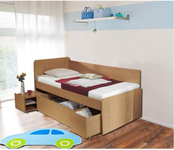 NovýNábytok.sk Jednolôžková posteľ 90 cm Onley 81219. Vlastná spoľahlivá doprava až k Vám domov. 752244