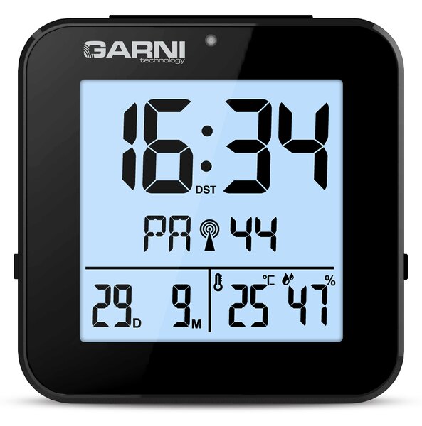 GARNI technology Digitálny budík s meraním vnútornej teploty a vlhkosti GARNI 138B