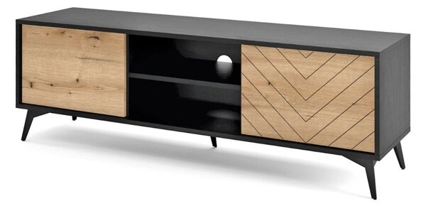 TV STOLÍK PHILIPPE DUB EVOKE / ČIERNY 154 cm