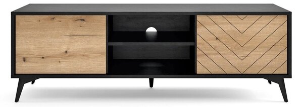 TV STOLÍK PHILIPPE DUB EVOKE / ČIERNY 154 cm