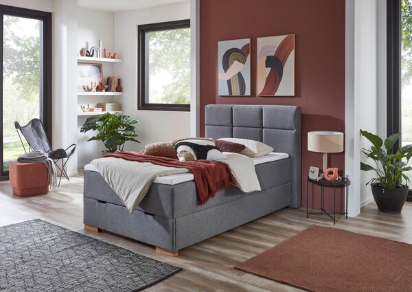 BOXSPRINGOVÁ POSTEĽ, 140/200 cm sivá home24 - Postele, Online Only