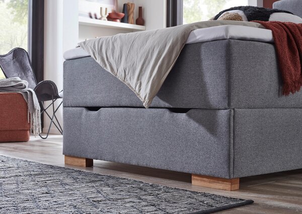 BOXSPRINGOVÁ POSTEĽ, 140/200 cm sivá home24 - Postele, Online Only