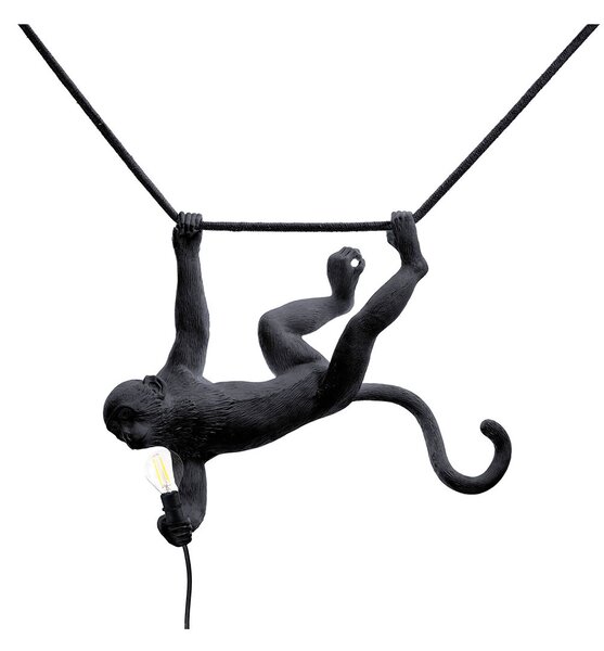 Seletti - Monkey Vonkajšie Závěsná Lampa Swing Black - Lampemesteren