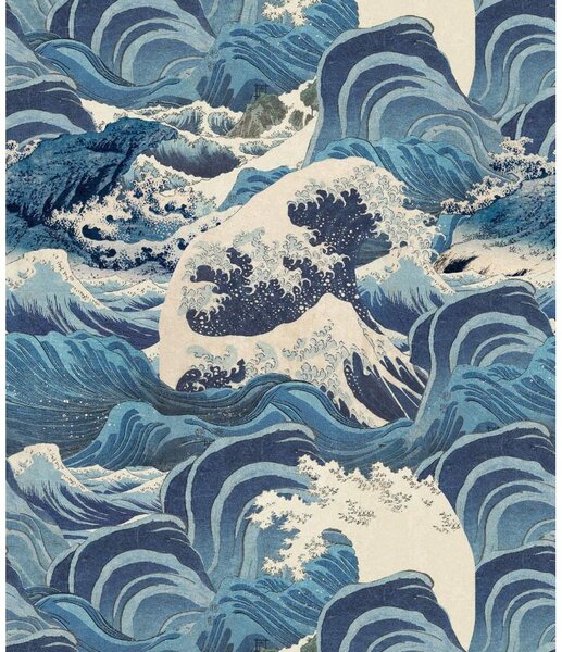 MINDTHEGAP Sea Waves Light Blue - tapeta