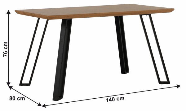 NovýNábytok.sk Jedálenský stôl 140 cm Pette. Vlastná spoľahlivá doprava až k Vám domov. 1016575