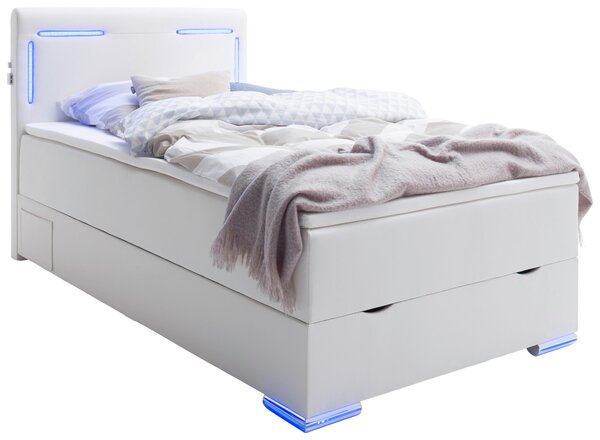 BOXSPRINGOVÁ POSTEĽ, 120/200 cm biela Xora - Postele, Online Only
