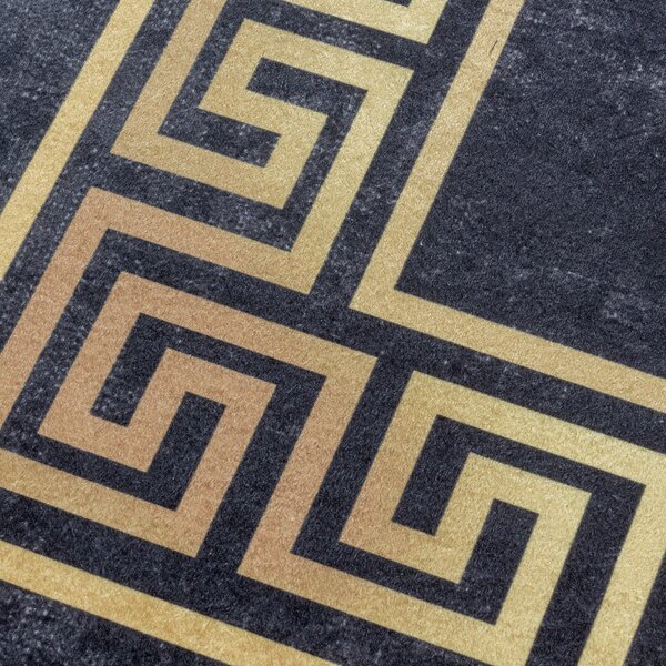 Ayyildiz , Kusový koberec Fiesta 4305 black, 120x170, čierna, chodba / predsieň