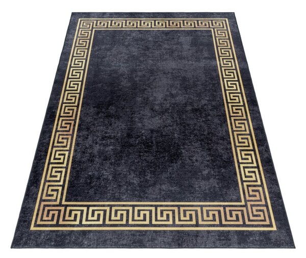 Ayyildiz , Kusový koberec Fiesta 4305 black, 120x170, čierna, chodba / predsieň