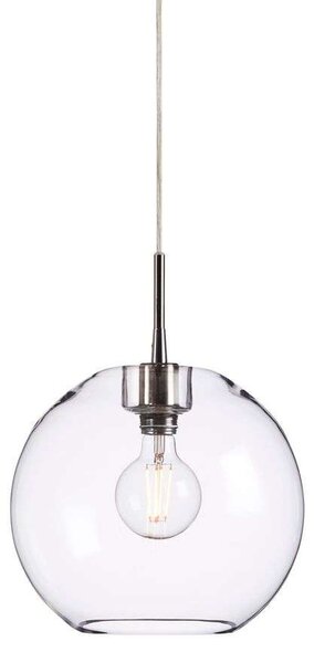 Belid - Gloria Závěsná Lampa Ø320 Chrome/Clear Glasss - Lampemesteren