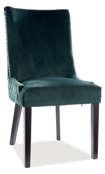 Jedálenská stolička LEON VELVET Farba: Zelená / Bluvel 78