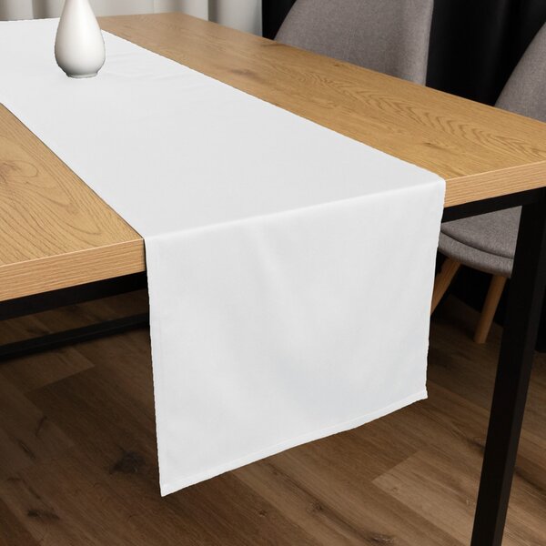 Biante Bavlnený saténový behúň na stôl ST-001 Biely 45x120 cm