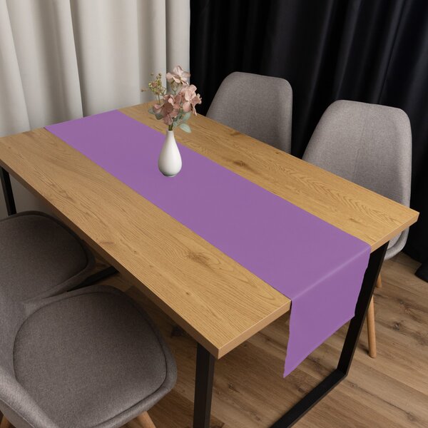Biante Bavlnený saténový behúň na stôl ST-009 Levanduľový 20x120 cm