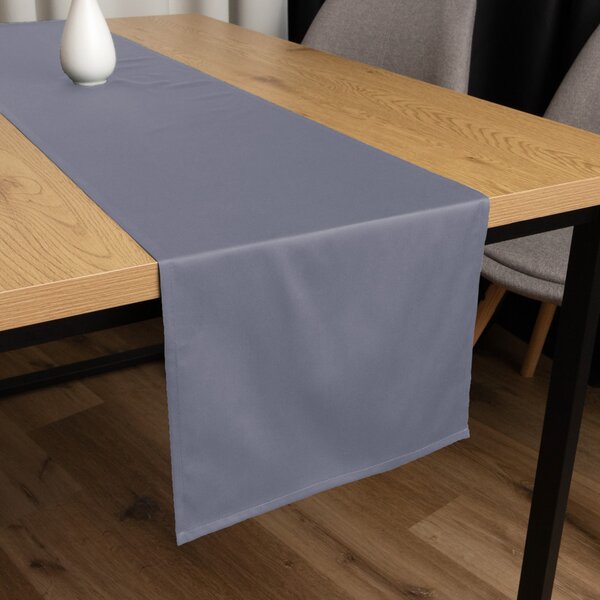 Biante Bavlnený saténový behúň na stôl ST-003 Modrosivý 45x120 cm