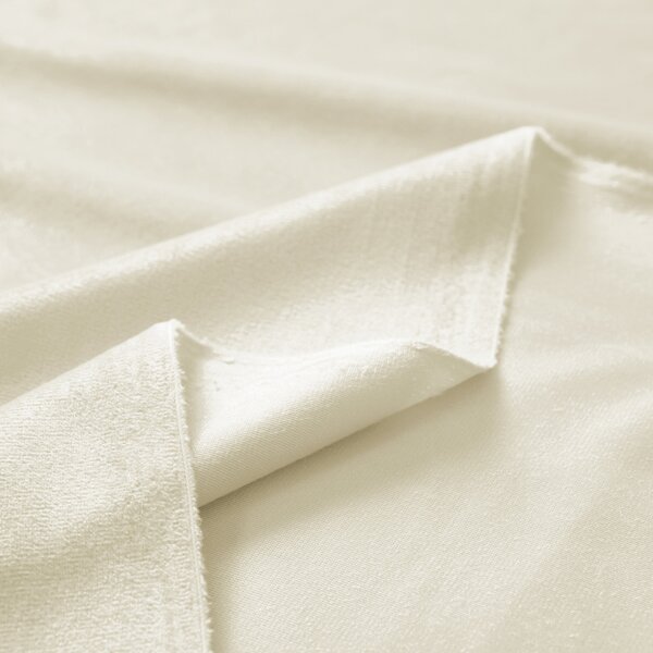 Biante Zamatový záves Velvet Prémium SVP-003 Smotanový - šírka 135 cm 135x140 cm