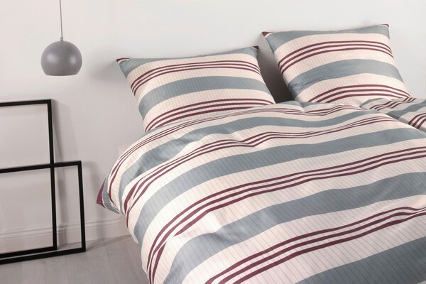 POSTEĽNÁ BIELIZEŇ, makosatén, sivá, vínovočervená, 135/200 cm Yes for bed - Online Only bytové doplnky, Online Only