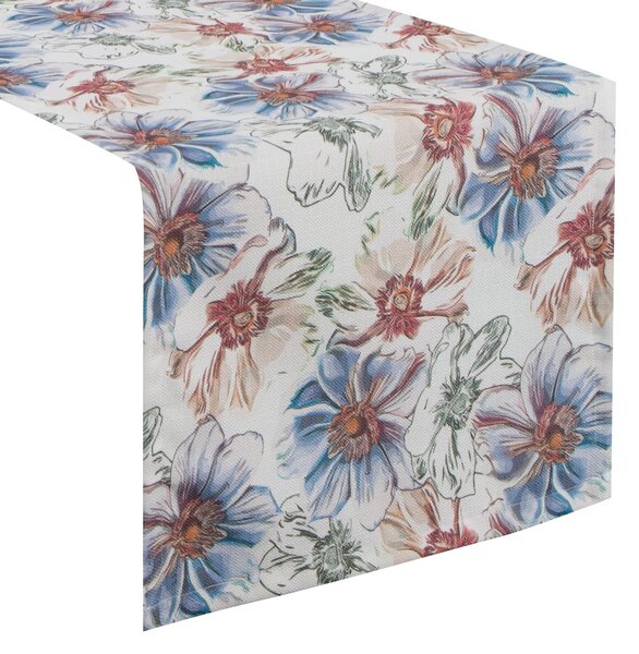 BEHÚŇ NA STÔL FLORE 7 40X140 CM VZOROVANÝ
