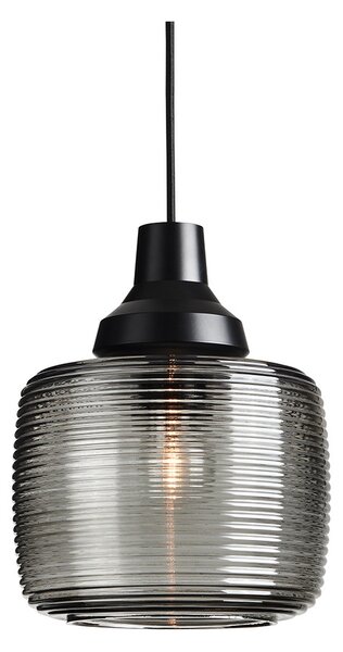 Design By Us - New Wave Stripe Závěsná Lampa Smoke - Lampemesteren
