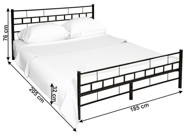 NovýNábytok.sk Manželská posteľ 180 cm Timlu (s roštom). Vlastná spoľahlivá doprava až k Vám domov. 1017213