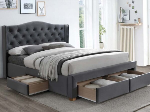 Manželská posteľ ASPEN II Velvet | 160x200 cm