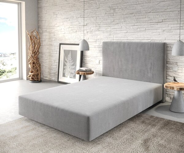 DELIFE Boxspring posteľ Dream-Well 120x200 cm mikrovlákno sivá
