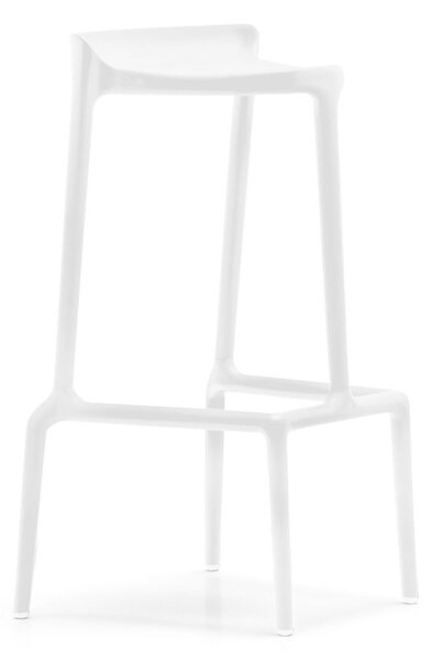PEDRALI - Vysoká barová stolička HAPPY 490 DS - biela