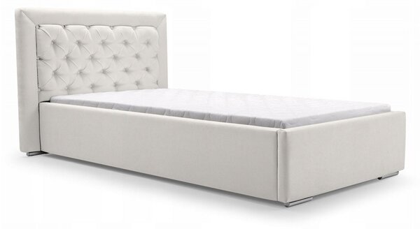 Čalúnená jednolôžková posteľ DANIELLE | 90 x 200 cm Farba: Béžová Velva 01