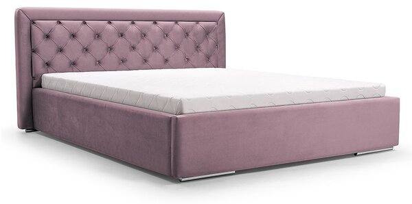 Čalúnená manželská posteľ DANIELLE 160 x 200 cm Farba: Ružová Mil 7383