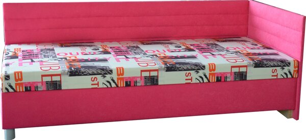 Jednolôžková posteľ (váľanda) 90 cm Emil 2 (so sendvičovým matracom) (P). Vlastná spoľahlivá doprava až k Vám domov. 774244