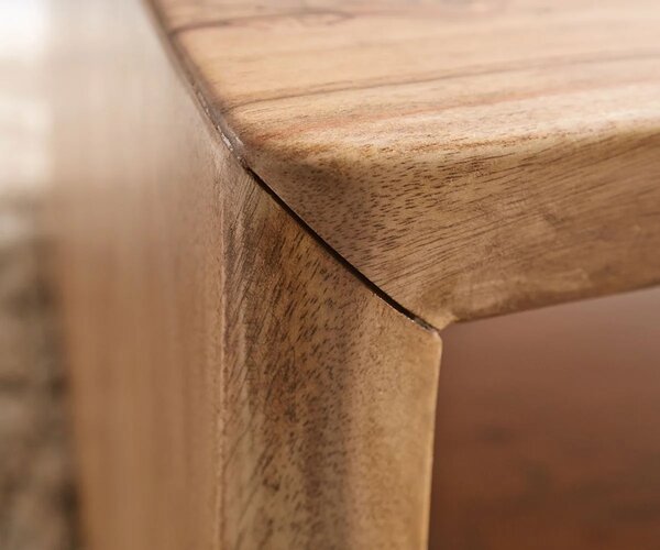 DELIFE Konferenčný stolík Live-Edge 130x60 cm akácia prírodná hrana