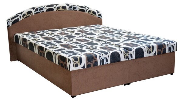 Manželská posteľ 160 cm Pandora (hnedá) (s matracmi). Vlastná spoľahlivá doprava až k Vám domov. 774272