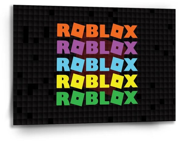 Sablio Obraz ROBLOX Farebný text - 90x60 cm