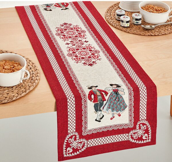 Gobelínový behúň na stôl Chenille IT119 Farba Viacfarebná Rozmery 40x130 cm