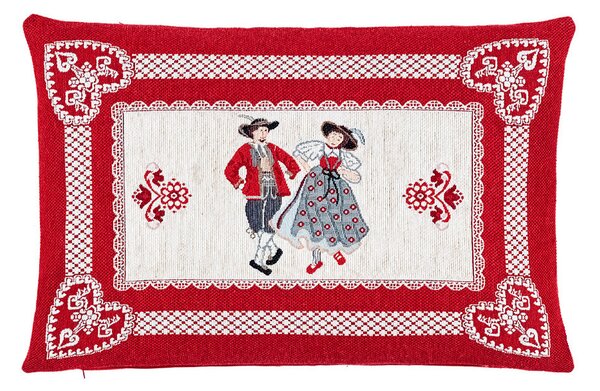 Gobelínová obliečka na vankúš Tanečníci Chenille IT119 Farba Viacfarebná Rozmery 42x42 cm