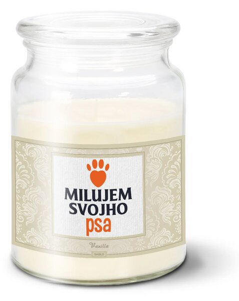 Sablio Sviečka Milujem svojho psa - 500 g