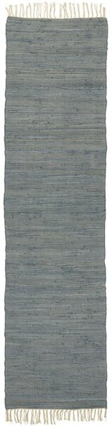 Bavlnený behúň na podlahu Blue 250 x 60 cm