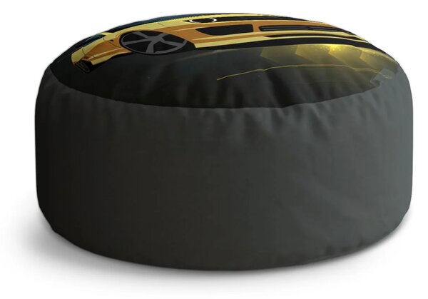 Sablio Taburet Circle Chevrolet Camaro Pruhy: 38x48 cm