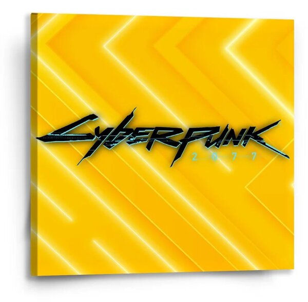 Sablio Obraz Cyberpunk 2077 Žltý - 50x50 cm