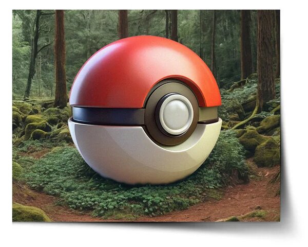 Sablio Plagát Pokemon ball Les - 60x40 cm