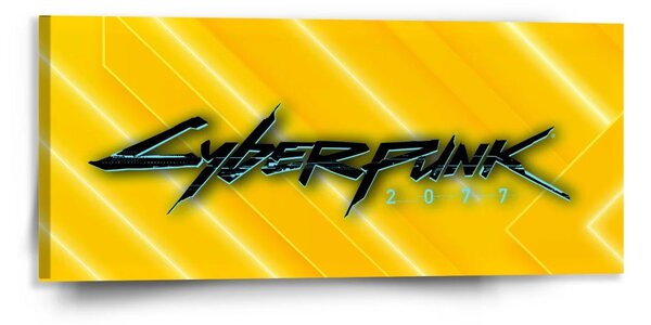 Sablio Obraz Cyberpunk 2077 Žltý - 110x50 cm