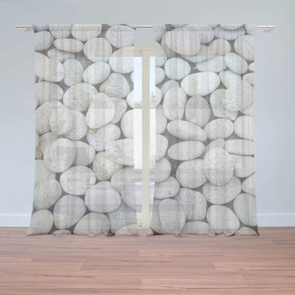 Sablio Záclony Okruhliaky: 2ks 150x250cm