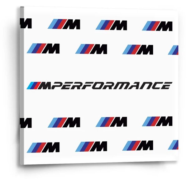 Sablio Obraz MPERFORMANCE biely vzor - 50x50 cm
