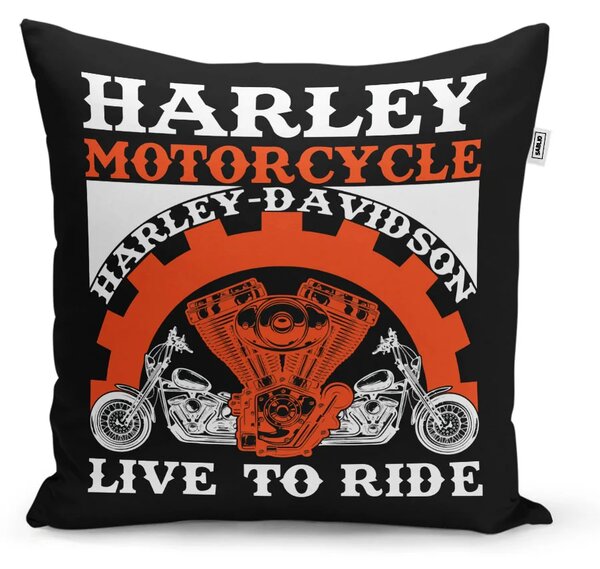 Sablio Vankúš Harley-Davidson Live to ride - 40x40 cm